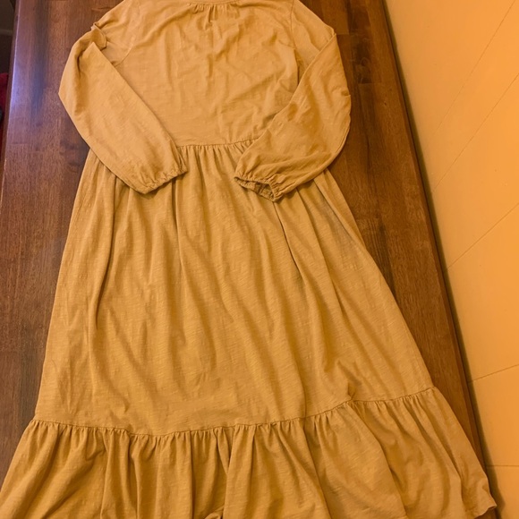 For The Republic maxi dress women’s large golden yellow v-neck Lagenlook… - Picture 8 of 9